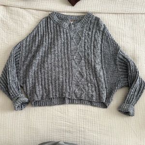 Free People Cutting Edge Cable Knit Sweater